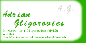 adrian gligorovics business card